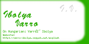 ibolya varro business card